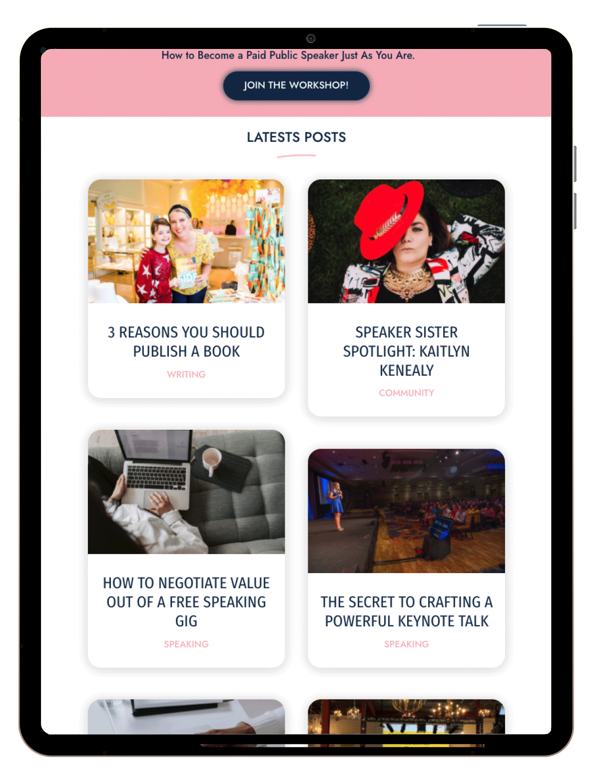 Blog mockup