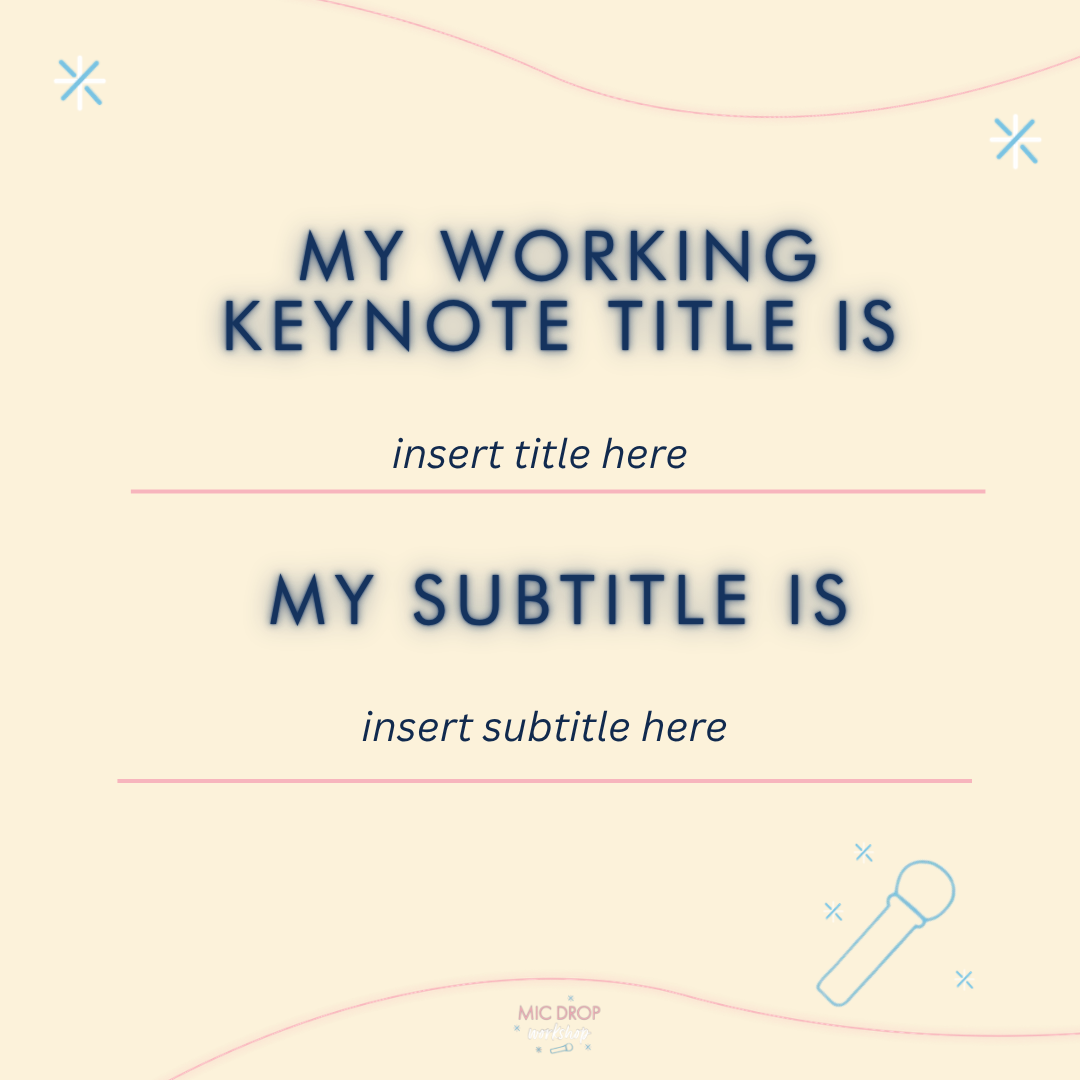 DAY 3 Shareables for Speak on Stage Bootcamp