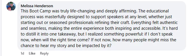 How this Bootcamp has helped kickstart your speaking career-6 (1)